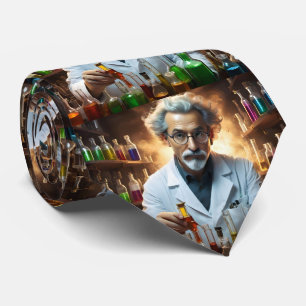 Scientist In A Laboratory Mixing Potions, Tie
