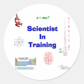Scientist in Training Classic Round Sticker