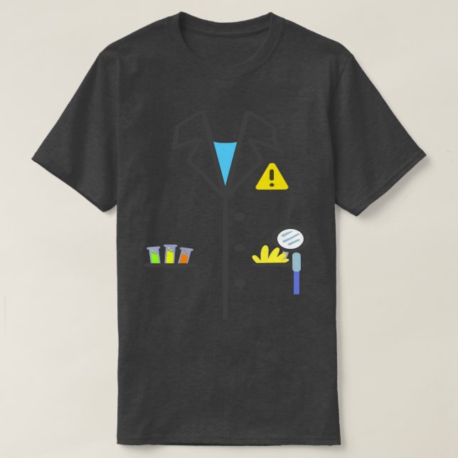 Scientist Lab Coat Halloween T-Shirt (Design Front)