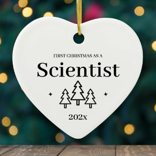 Scientist New Job First Christmas Ornament