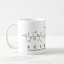 Scientist peptide mug