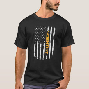 Scientist Proud Positive Carrer Vintage American F T-Shirt