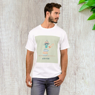 Scientist Standing On Books T-Shirt