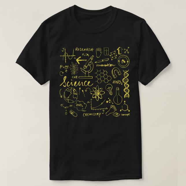 Scientist T Shirt- Cool Science Lover T Shirt  (Design Front)