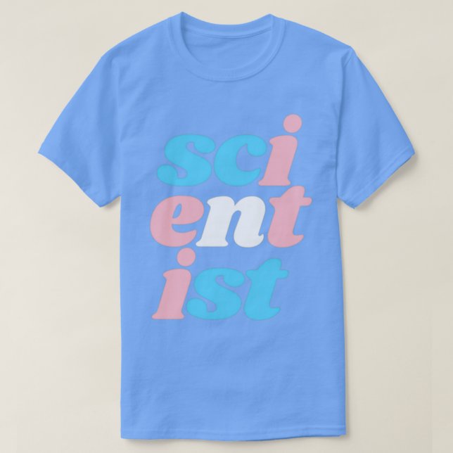 scientist trans vertical no border T-Shirt (Design Front)