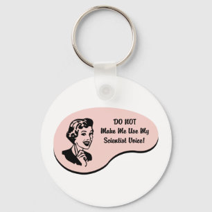 Scientist Voice Key Ring