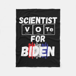 Scientist Vote For Biden  Fleece Blanket