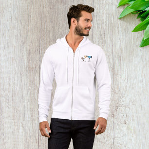 Scientist with Telescope Astronomy Science Humour Hoodie