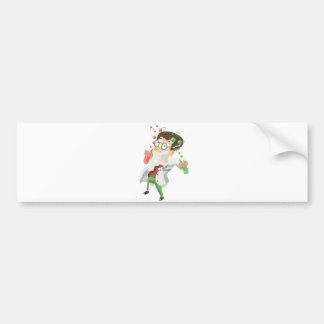 Scientist With Test Tubes Bumper Sticker
