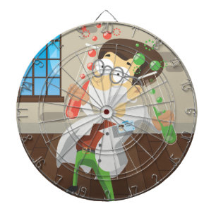 Scientist With Test tubes Dartboard