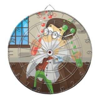 Scientist With Test tubes Dartboard