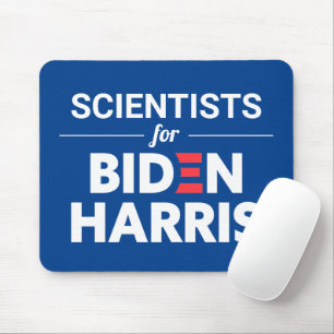 Scientists for Biden Harris Custom Text Blue Mouse Mat