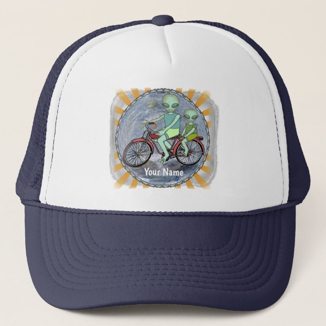 Scifi Alien Bicycle  hat (Front)