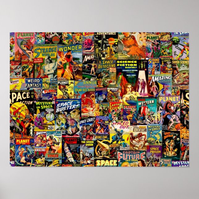 SciFi Comic Collage Poster (Front)
