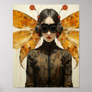 Scifi Insect Woman Poster