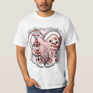 Scifi robots in love  T-Shirt