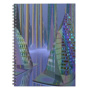 SciFi Scene, the Planet Tamara on spiral notebook