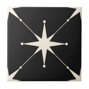 Scintilla black Star Tile