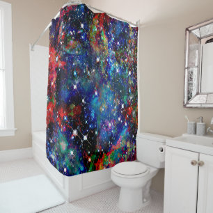 Scintillation Star Field Shower Curtain