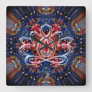 Scintillation Zen Lotus Clock
