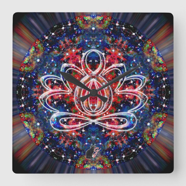 Scintillation Zen Lotus Clock (Front)