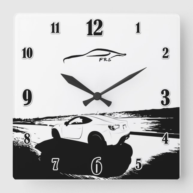 Scion FRS  Rolling shot Square Wall Clock (Front)