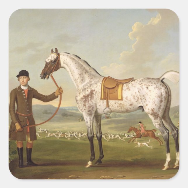 Scipio, Colonel Roche's Spotted Hunter, c.1750 (oi Square Sticker (Front)
