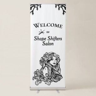 Scissor and Comb Personal Retractable Banner