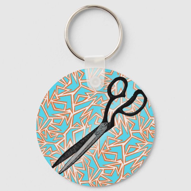 Scissor Art Key Ring (Front)