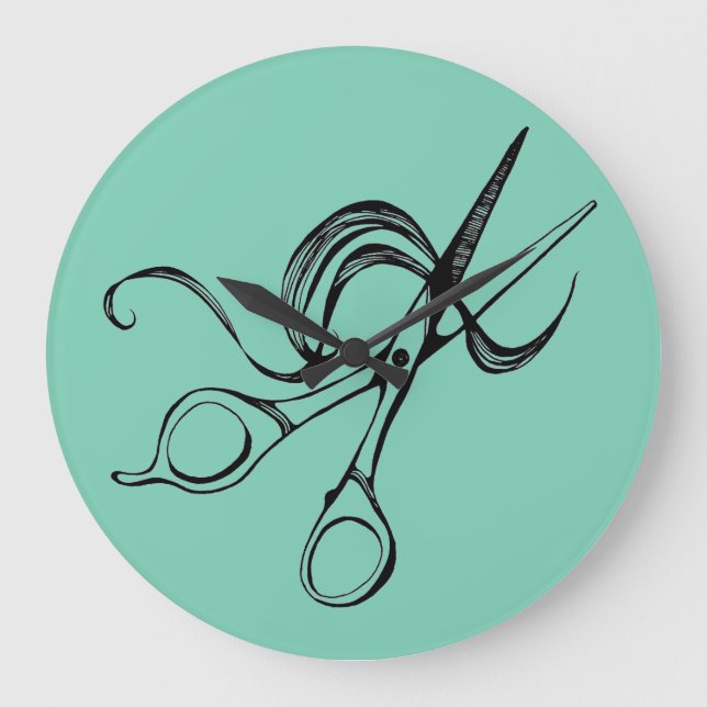 Scissor wall clock (Front)