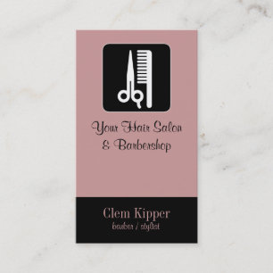 Scissors and Comb Hair Biz Business Card
