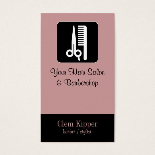 Scissors and Comb Hair Biz Business Card