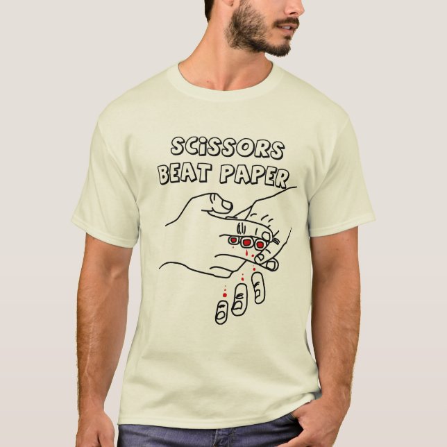 SCISSORS BEAT PAPER T-Shirt (Front)
