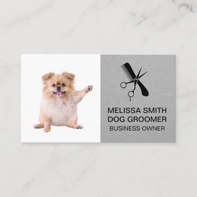 Scissors Comb | Dog Groomer Appointment Card (Front)