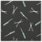 Scissors & Combs - Teal Black White