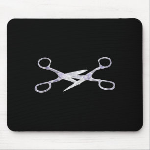 Scissors cut scissors mouse mat