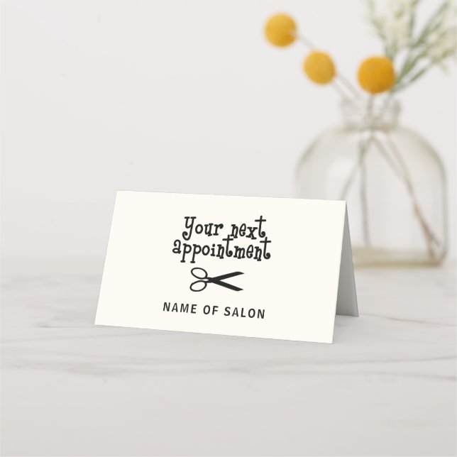 Scissors - Hair Stylist Appointment Card (Front)