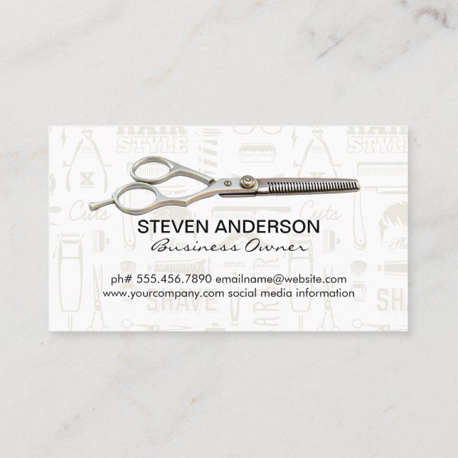Scissors | Hair Stylist Business Card (Back)
