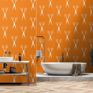 Scissors Hair Stylist Pattern Wallpaper
