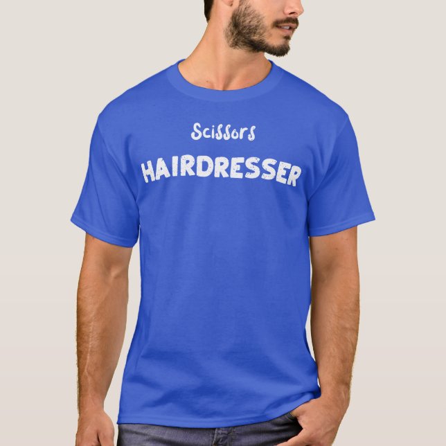 Scissors Hairdresser Halloween T-Shirt (Front)