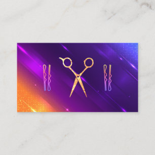 Scissors   Hairpins   Modern Hair Stylist Appointment Card