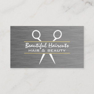 Scissors   Metal Texture Business Card