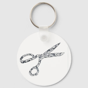 SCISSORS - NEED A HAIRCUT? KEY RING