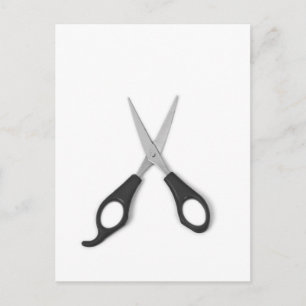 scissors postcard