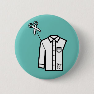 Scissors Sleeves Button