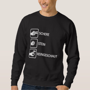 Scissors Stone Reinschauaut Finger Circle Hand St Sweatshirt