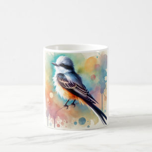Scissortailed Flycatcher 180724AREF128 - Watercolo Coffee Mug