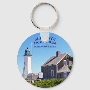 Scituate Lighthouse Massachusetts Keychain
