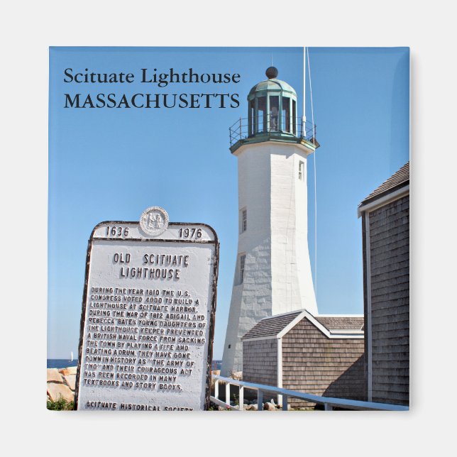 Scituate Lighthouse, Massachusetts Magnet (Front)