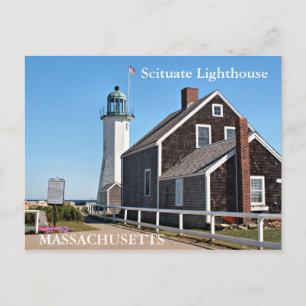 Scituate Lighthouse, Massachusetts Postcard
